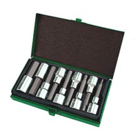 Набор бит впрессованных в головку 1/2" Н4-Н17 80mm